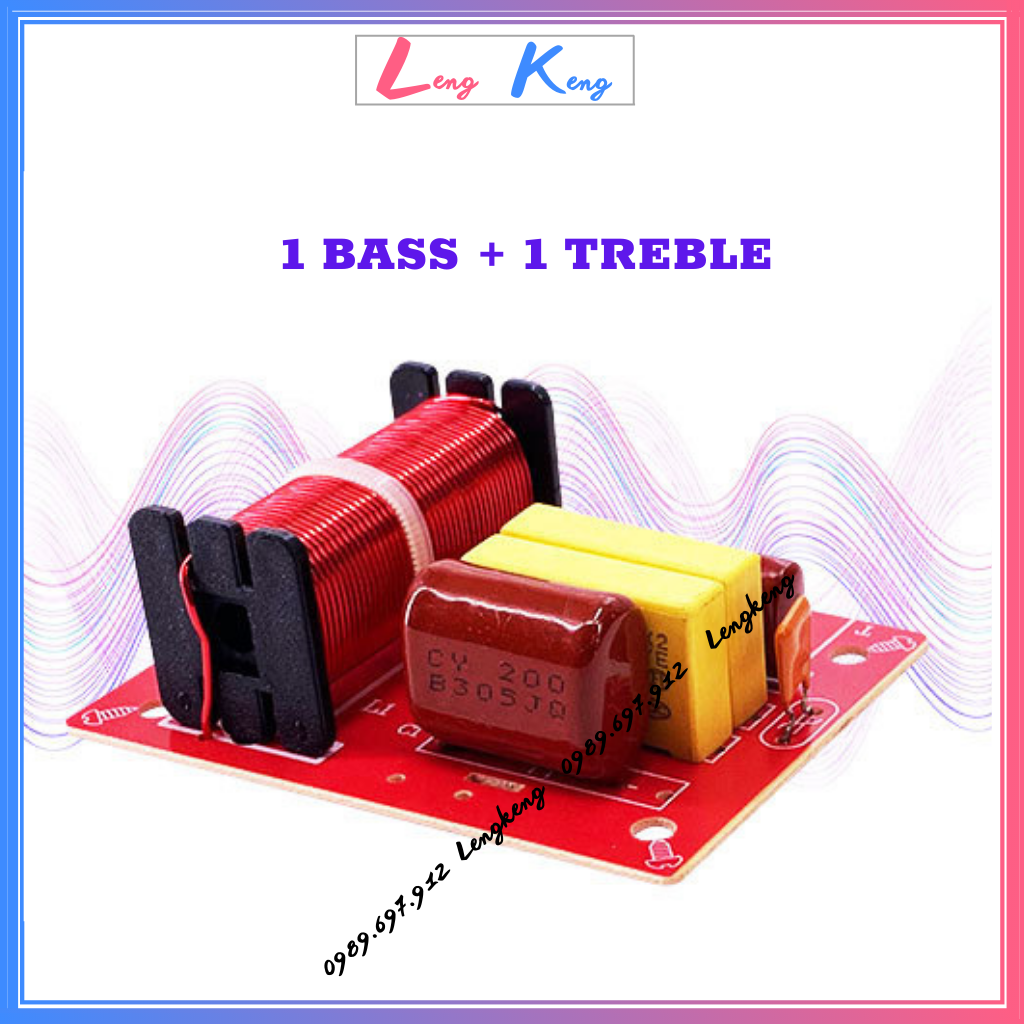 [Giá 1 mạch] Mạch phân tần 2 đường tiếng WEAH D234 dùng cho loa nhỏ Bass 12, 16, 20 | Phân tần 1 bass 1 treble