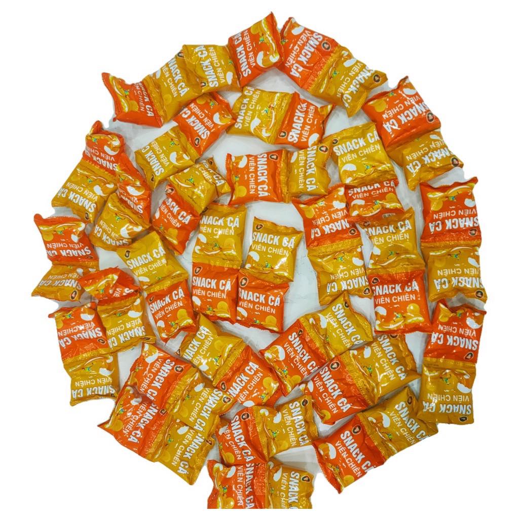 Bịch 30 Gói Snack Cá Viên Chiên - Đồ Ăn Vặt Tuổi Thơ