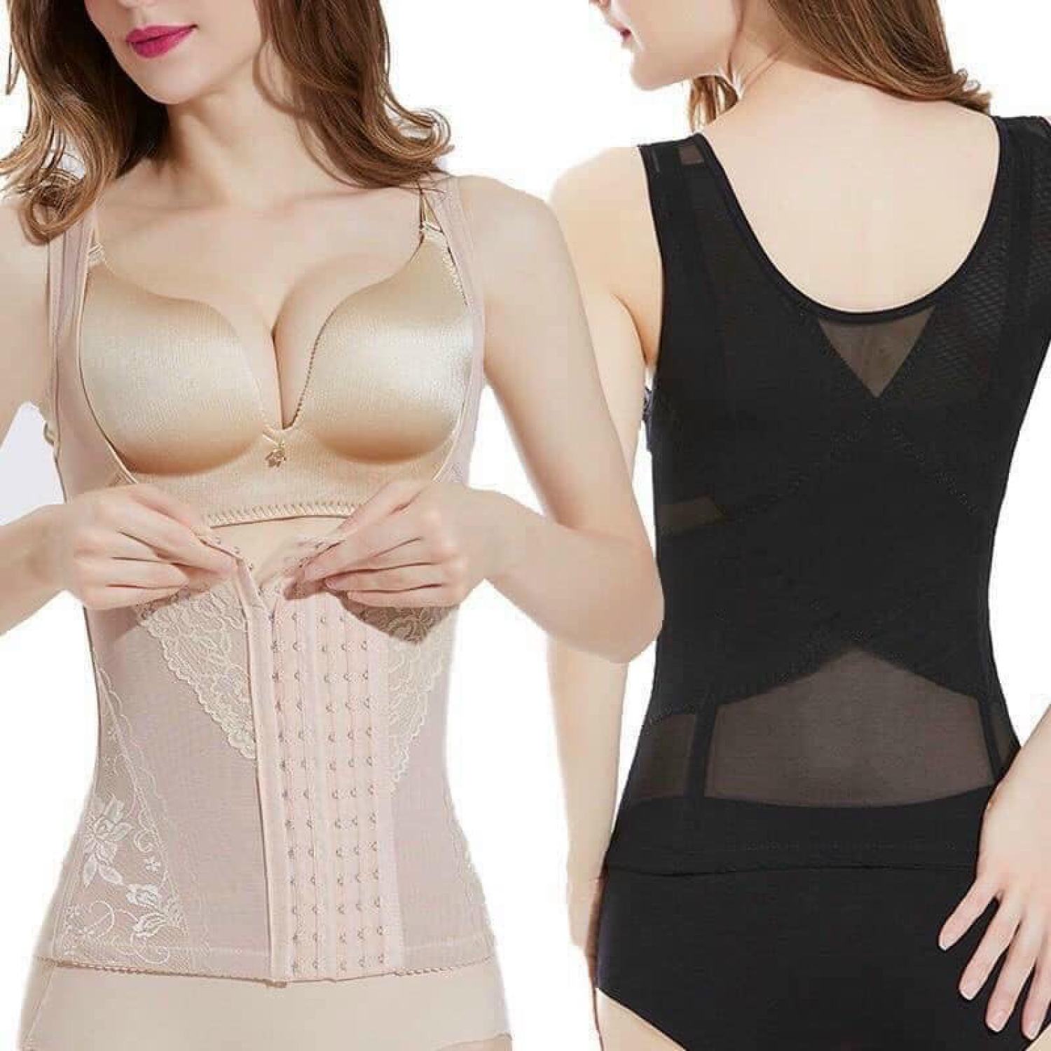 Áo gen bụng chất ren ôm tôn dáng, áo gen bụng - uyên vũ shop