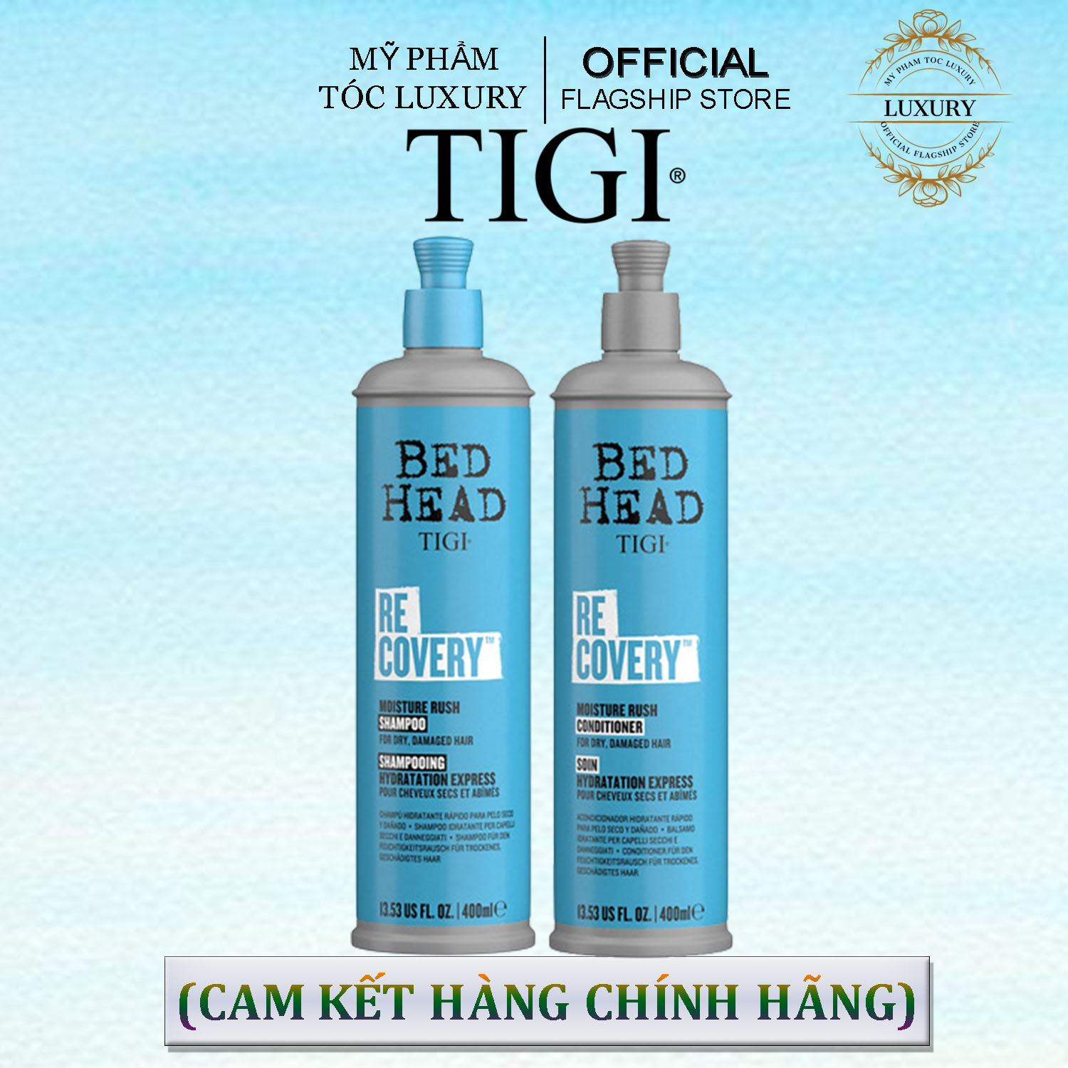 Dầu gội xả phục hồi sinh lực Tigi Bed head Recovery 400ml