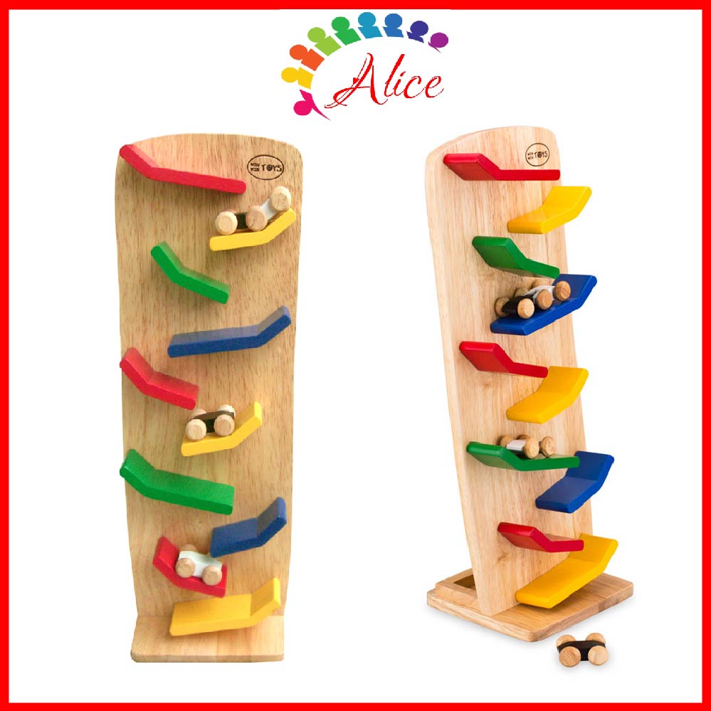 [HCM]Vách xe rượt đuổi - Đồ chơi gỗ thông minh Winwintoys cho bé