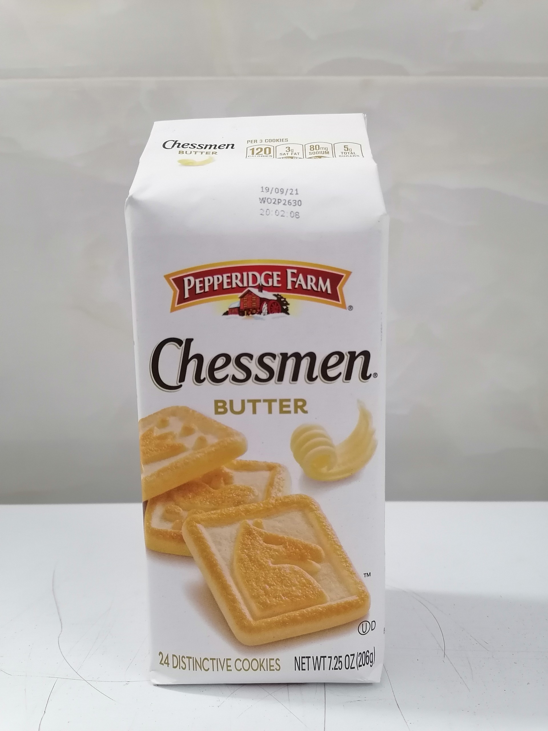 [206g - Chessmen] Bánh quy bơ [USA] PEPPERIDGE FARM Butter Cookies (anm-hk)