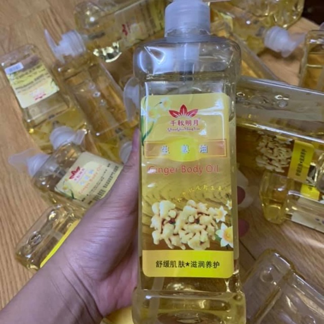 Dầu gừng massage body 550ml - hoa hồng - 550ml