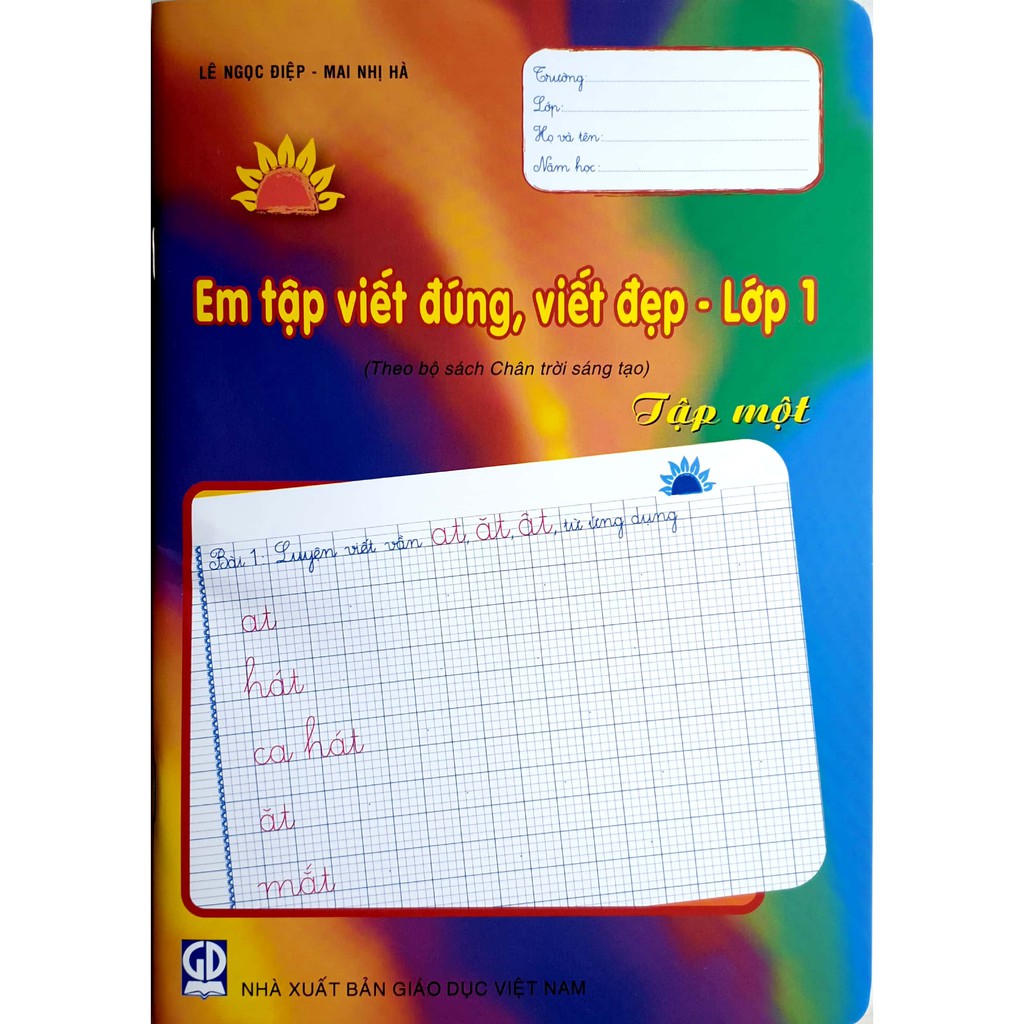 Sách - em tập viết đúng, viết đẹp lớp 1 - tập 1