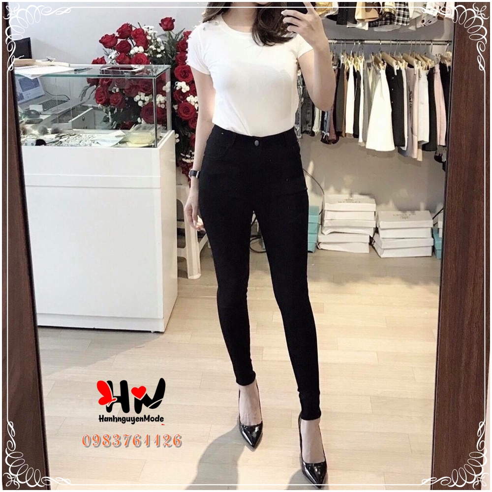 QUẦN TREGGING CẠP CAO - QUẦN TREGGING CHẤT VẢI DÀY DẶN SIÊU CO DÃN MẶC TÔN DÁNG - hanhnguyenMode