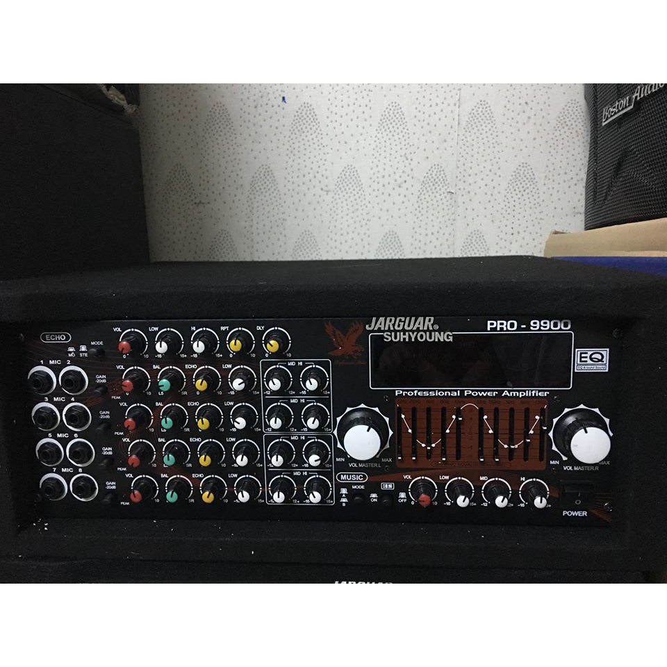 AMPLY JARGUAR12 CÔNG SUẤT LỚN CÓ EQ CHỈNH NHẠC 4 LỖ MICRO