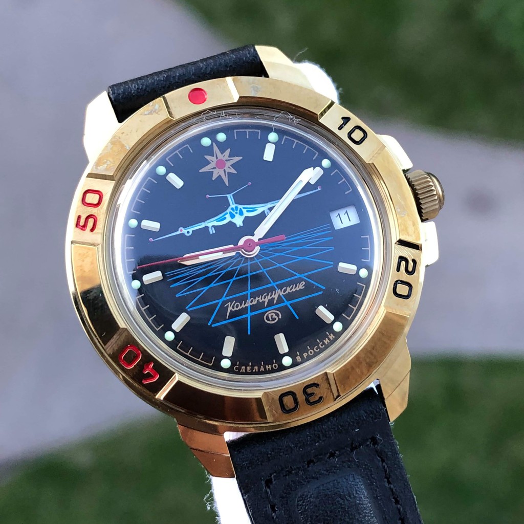Đồng hồ Nga Vostok máy cơ lên giây, size mặt 40. Đồng hồ Nga Vostok 439499
