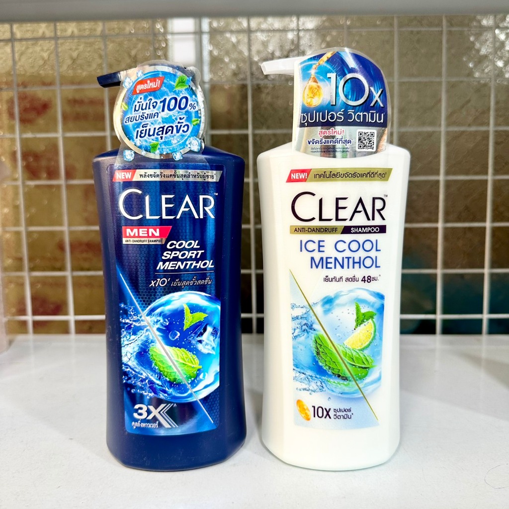 Dầu gội clear màu hồng,xanh 450ml thái lan dầu gội clear thái lan