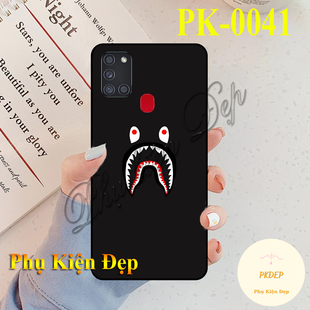 Ốp lưng samsung a21s - ốp dẻo đen in hình ba_pe