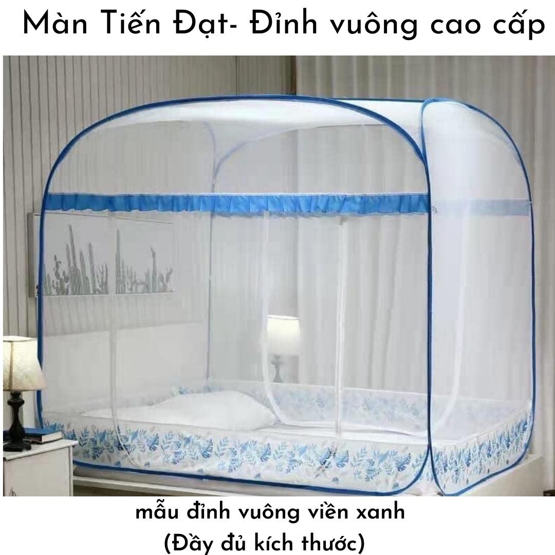 Màn chụp tự bung chống muỗi người lớn 1m22m, 1m82m - hàng việt nam loại đỉnh rộng - tiến đạt