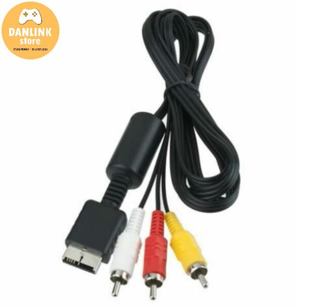 Dây AV PS1,PS2 loại tốt cho máy game PlayStation - tặng 1 đĩa game ngẫu nhiên