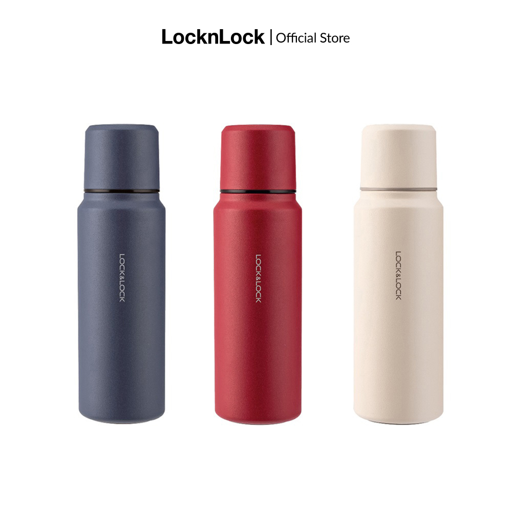 Bình giữ nhiệt lock&lock heartwarming có nắp sử dụng như cốc - 500ml - lhc1473 - giới hạn 5 sản phẩm/khách hàng