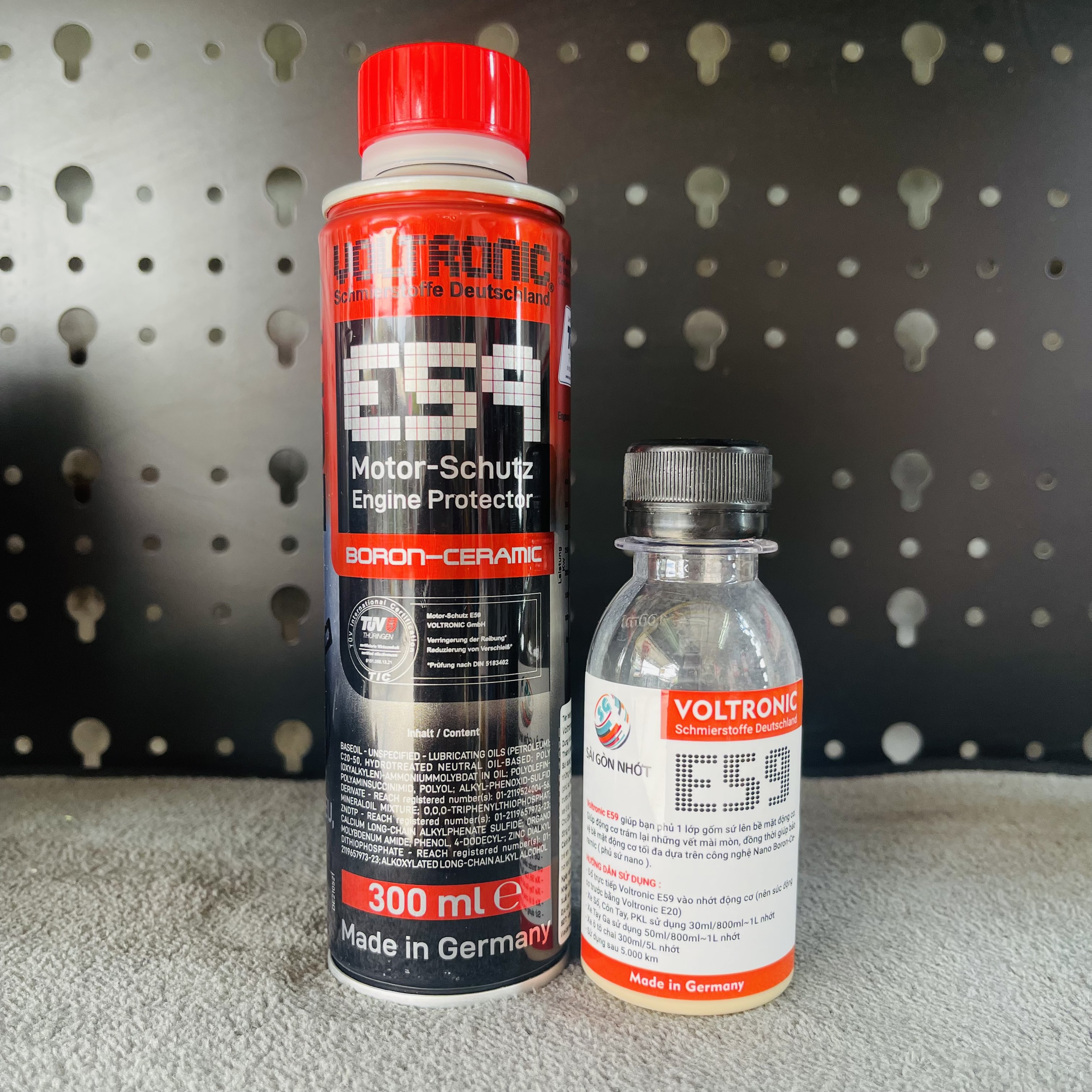 Phụ gia dầu nhớt voltronic e59 ceramic bảo vệ động cơ 300ml
