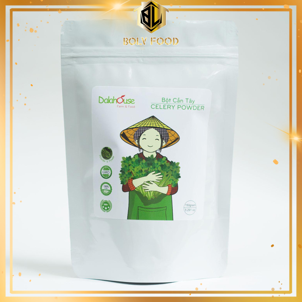 Bột cần tây nguyên chất Dalahouse 150g - Giảm cân hiệu quả, điều hòa huyết áp, đẹp trắng, sáng da