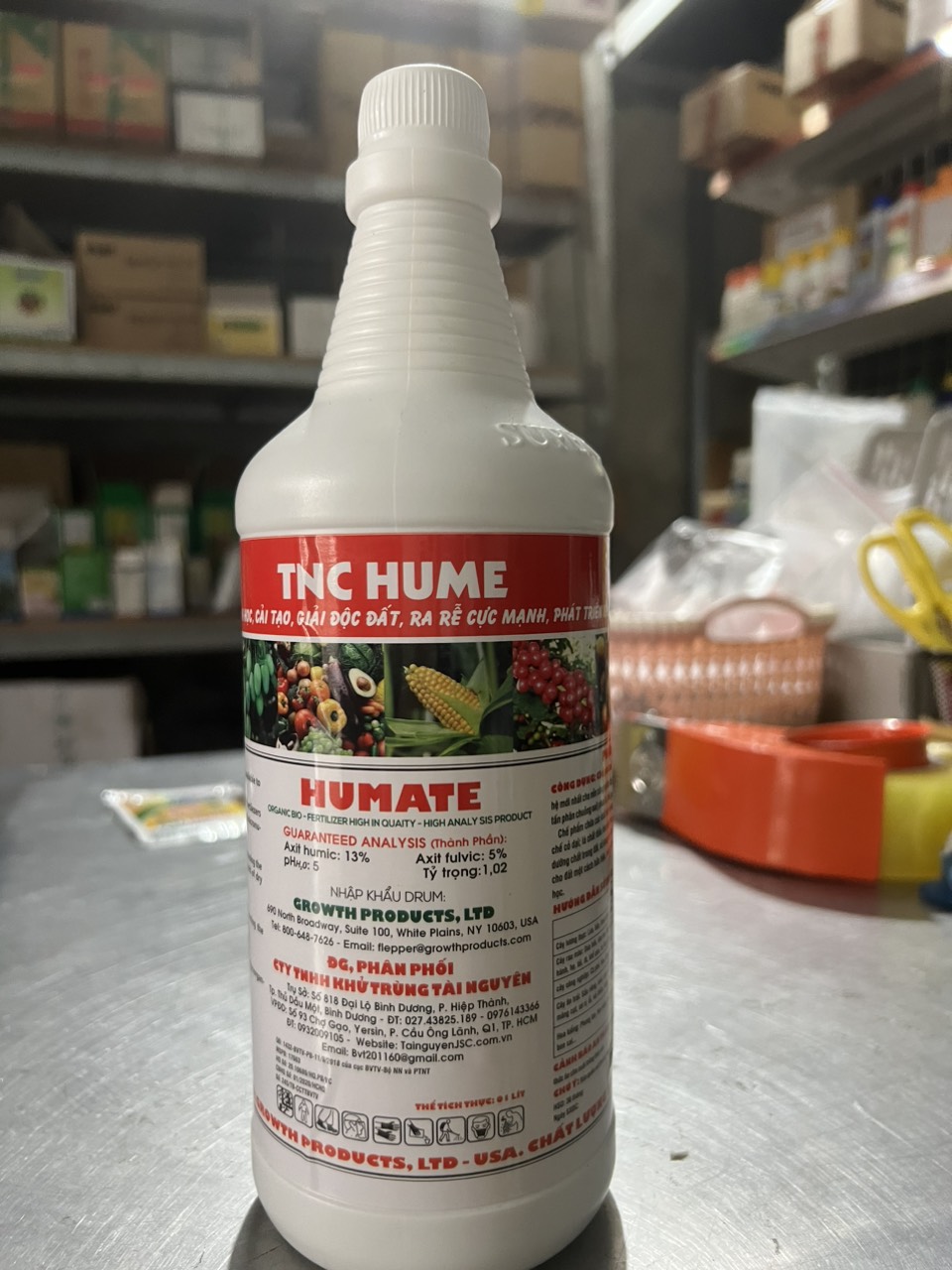 TNC HUME chai 1 lít nhập khẩu Mỹ phân bón lá sinh học kích rễ cải tạo đất