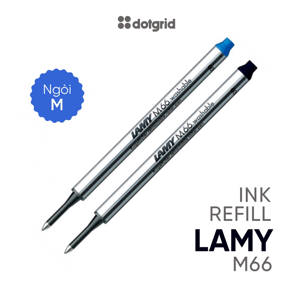 Ruột bút bi dạ Lamy M66 ngòi M - Màu xanh/đen - Hàng chính hãng Đức