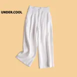 Quần đũi ống rộng dáng dài UNDERCOOL ống suông dáng dài chất đũi trẻ trung - quần 9 tấc