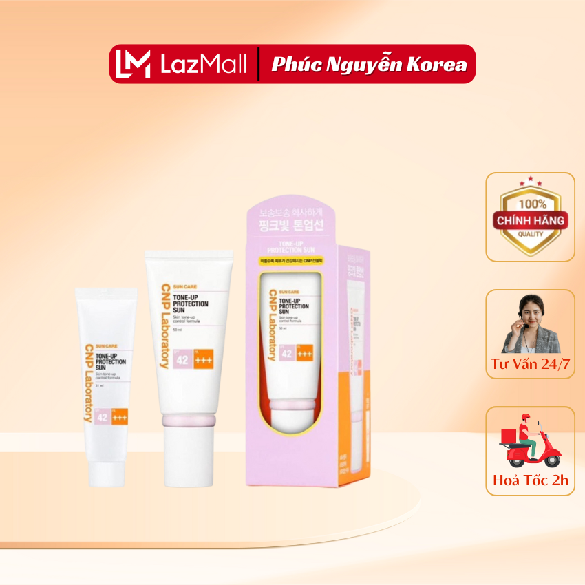 Kem Chống Nắng Nâng Tông Da CNP Laboratory Tone-Up Protection Sun Cream Hàn Quốc SPF42/PA+++ 50ml - Phúc Nguyễn Korea