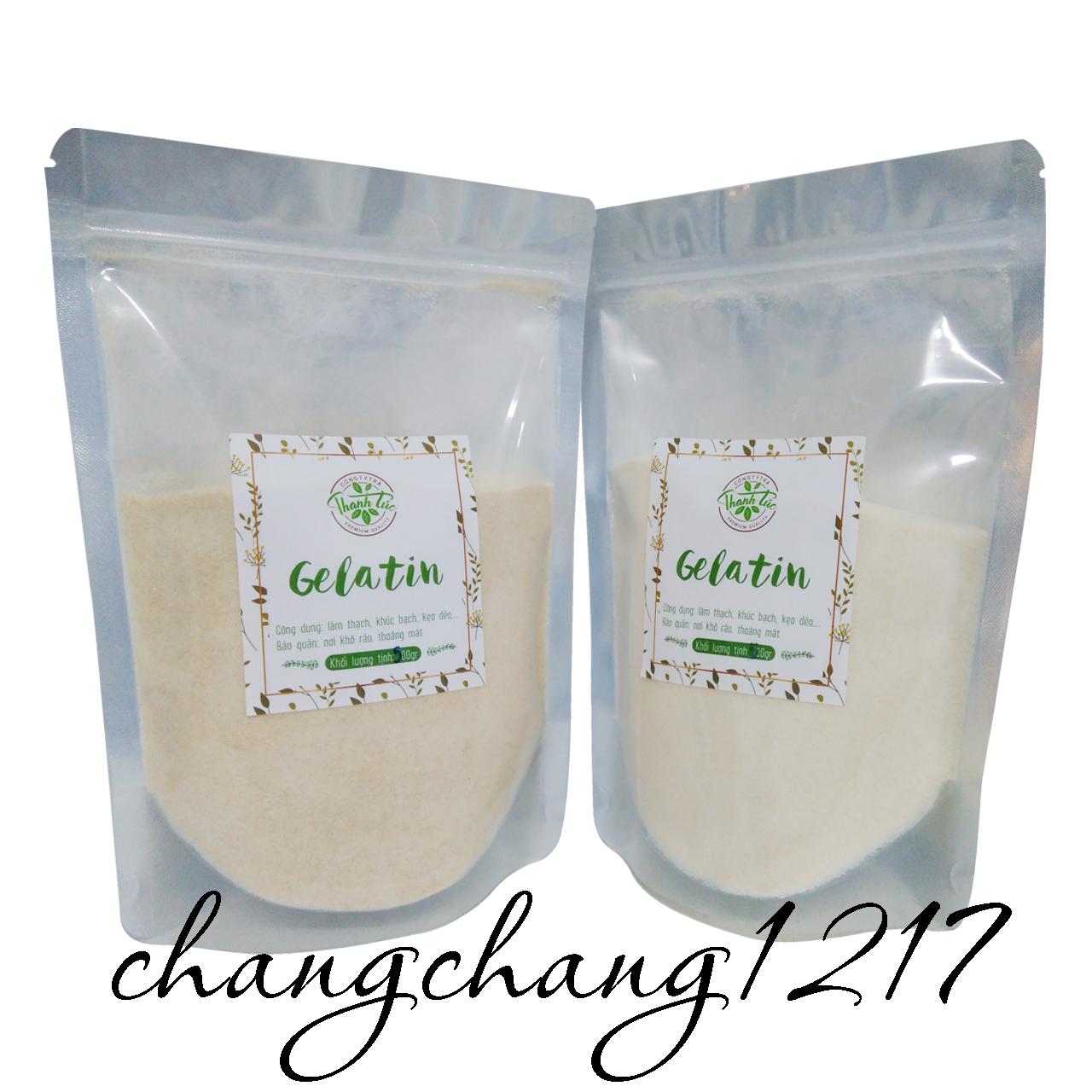 Bột gelatin loại 1 làm khúc bạch gói 500g