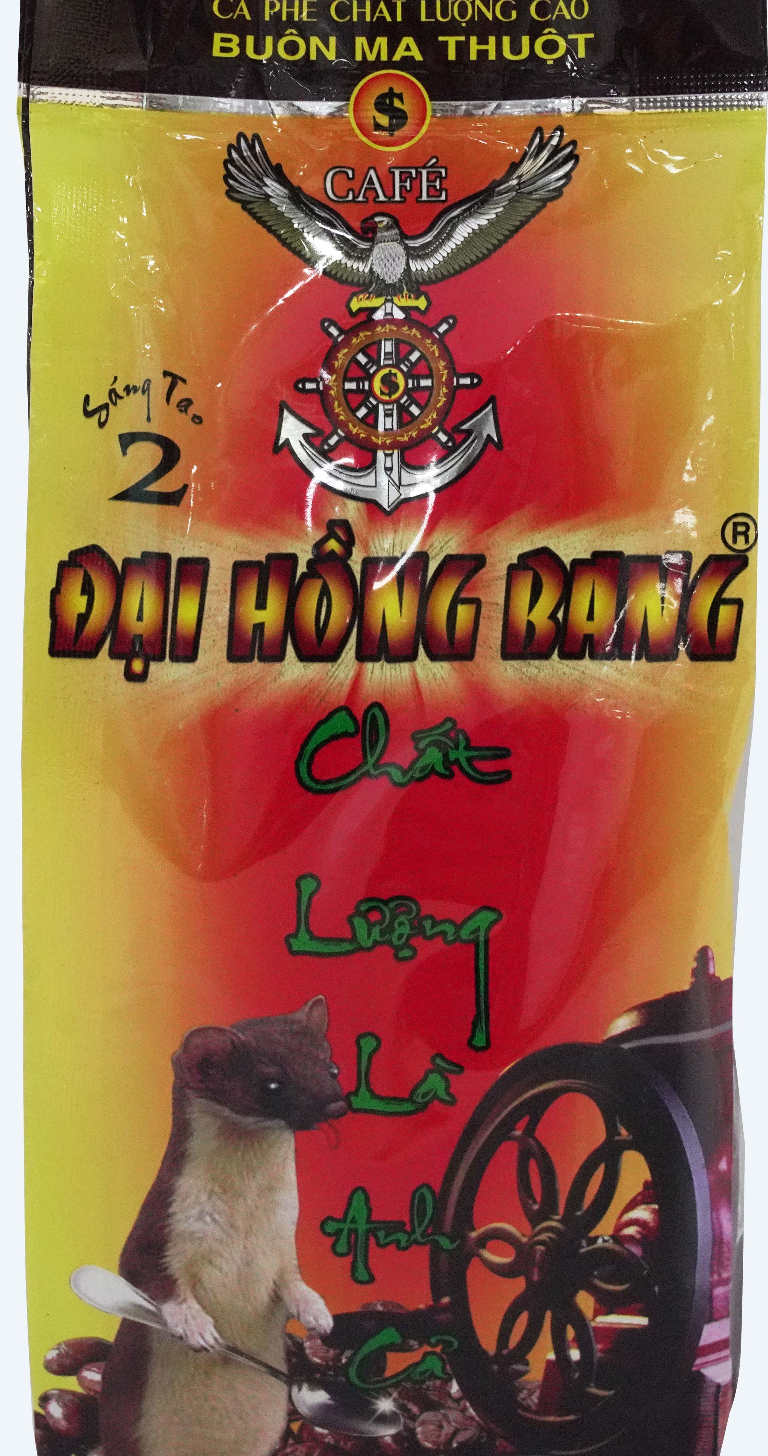 Cà phê đại hồng bang hỗn hợp - thành phần: 20% arabica, 20% culi, 20% robusta, 20% moka, 20% đn