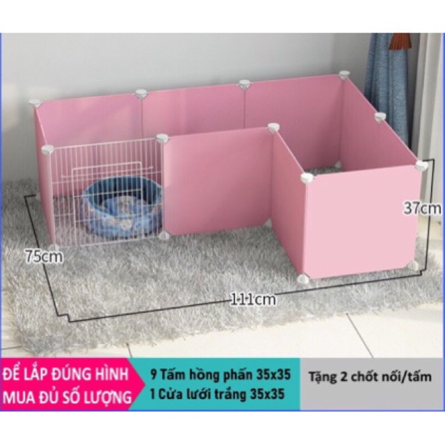 Miếng ghép quây chuồng chó - mèo - thú cưng. ( bán theo tấm - khách inbox shop để được tư vấn)
