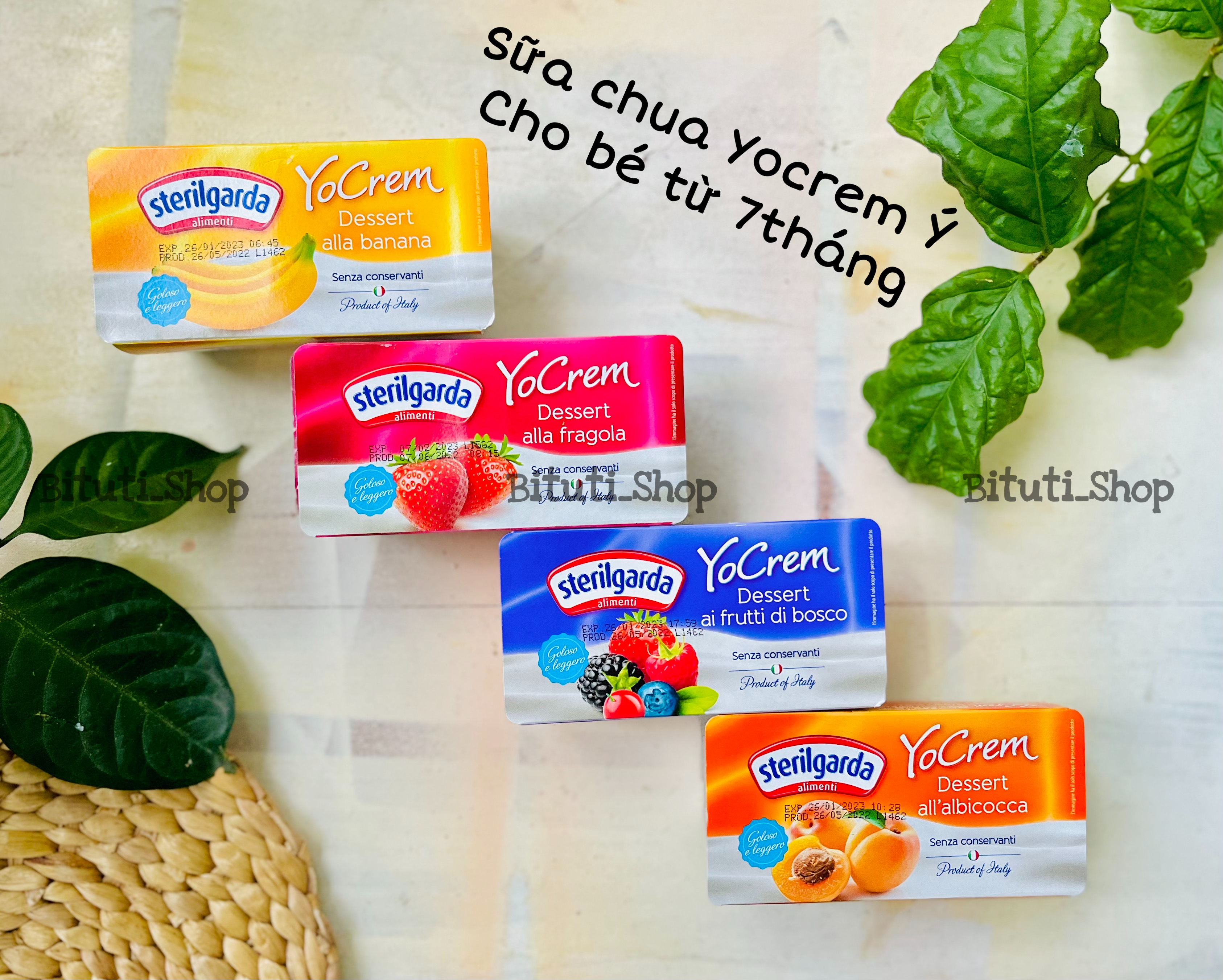 Váng Sữa / Sữa Chua Ý Sterilgarda Yocrem cho bé 6 tháng - lốc 2 hộp - Bituti Shop