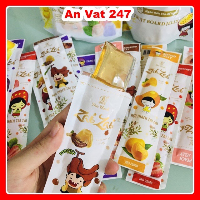 Hot ]kẹo thạch zaizai gói dài gói 320g