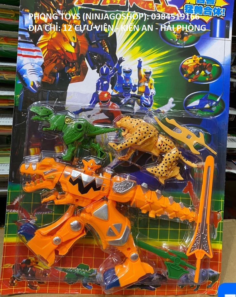 Lắp ráp mô hình Siêu nhân Gao khủng long Bandai - Mô hình siêu nhân