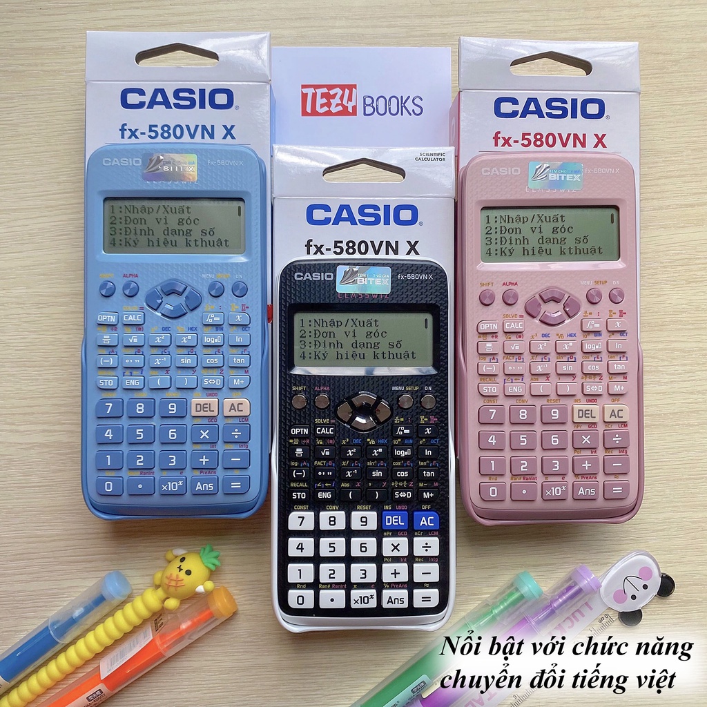 Máy Tính Casio FX580vnx Máy Tính Toán Cho Học Sinh Cấp 2 Cấp 3 Và Các Sinh Viên Dùng Cho Các Kì Thi Đại Học Tốt Nghiệp Tốc Độ Sử Lí Nhanh Chính Xác Máy Tính Cầm Tay Máy Tính Toán