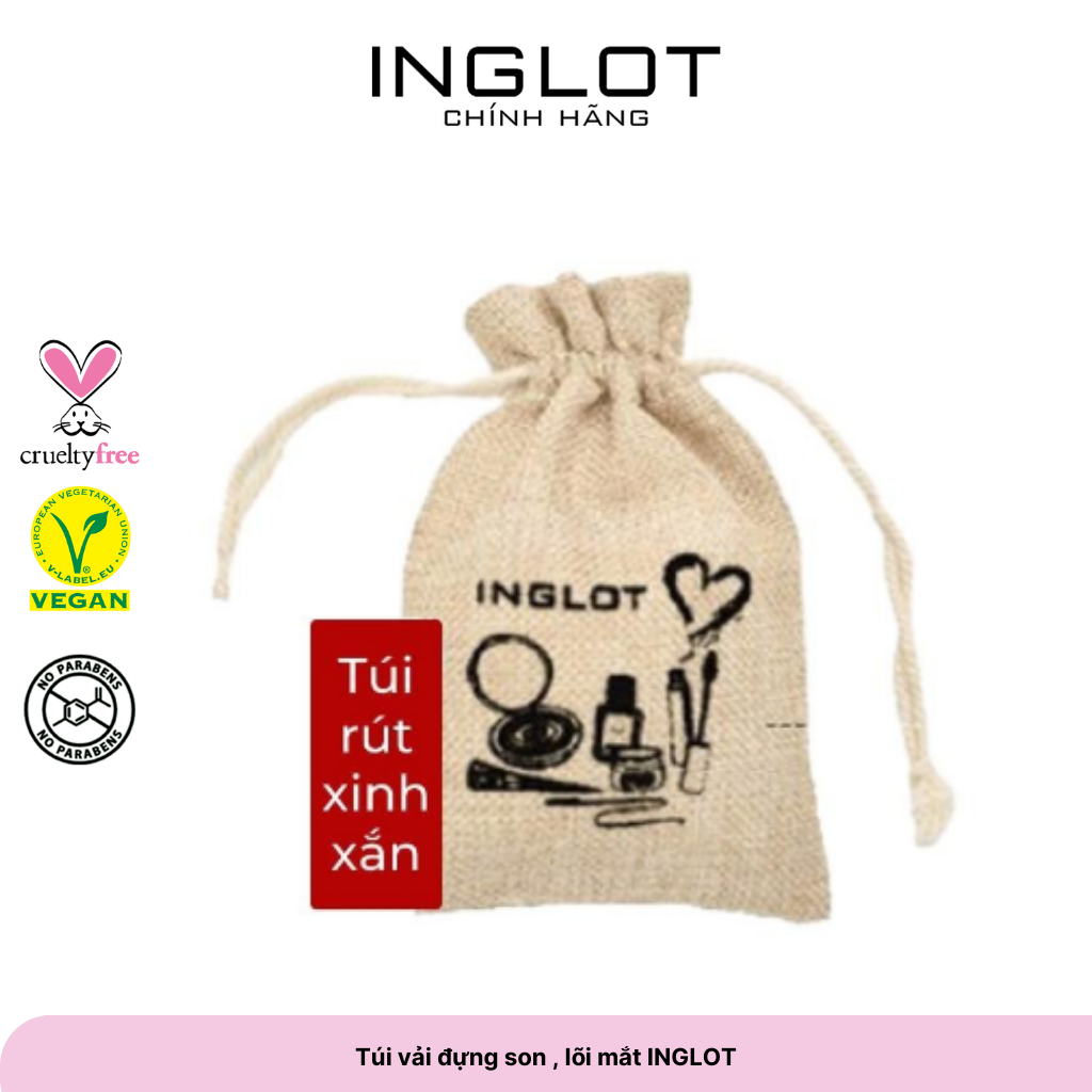 Túi vải đựng son , lõi mắt inglot