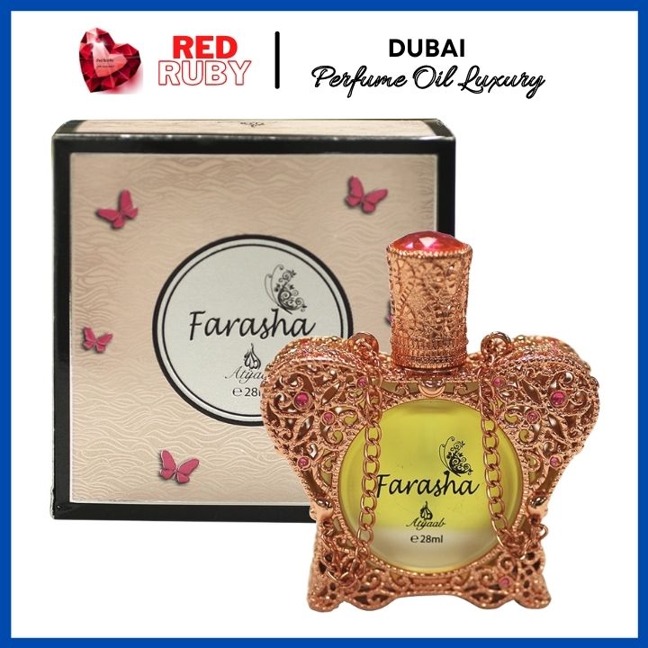 Tinh Dầu Nước Hoa Dubai Queen Farasha Atyaab Nội Địa Chính Hãng Cao Cấp - Red Rubby ( full: 28ml, chai dùng thử 4ml)