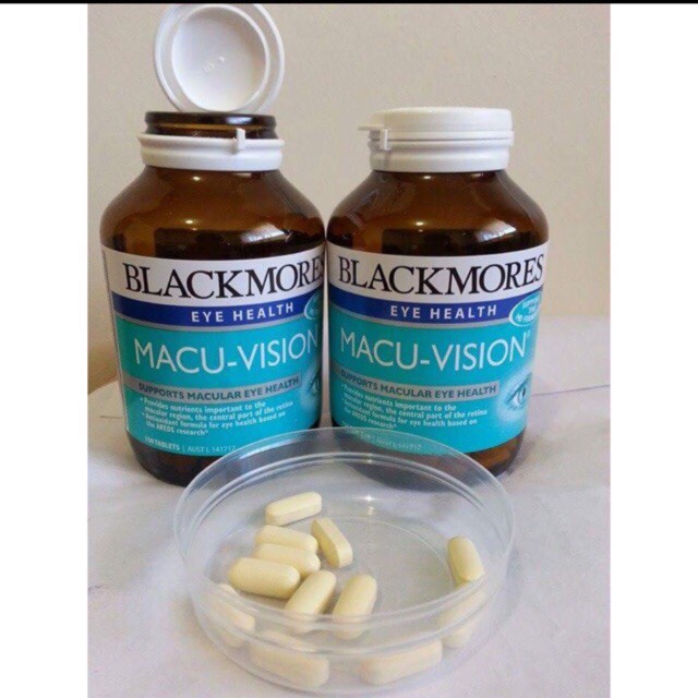 (Mẫu mới) - Bổ mắt Blackmores Macu-Vision của Úc 150 Viên