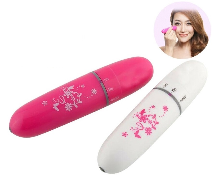 (Tặng Kèm 1 SP Ngẫu Nhiên) Massage mắt mini cầm tay 208 + Pin AA - Electric Mini Vibrations Pouch Eye Massage Pen (Bút Massage mini cầm tay, máy mát xa mắt mini)
