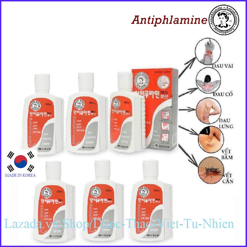 Bộ 6 hộp dầu nóng yuhan antiphlamine lotion 100ml - hàn quốc 100ml/hộp.