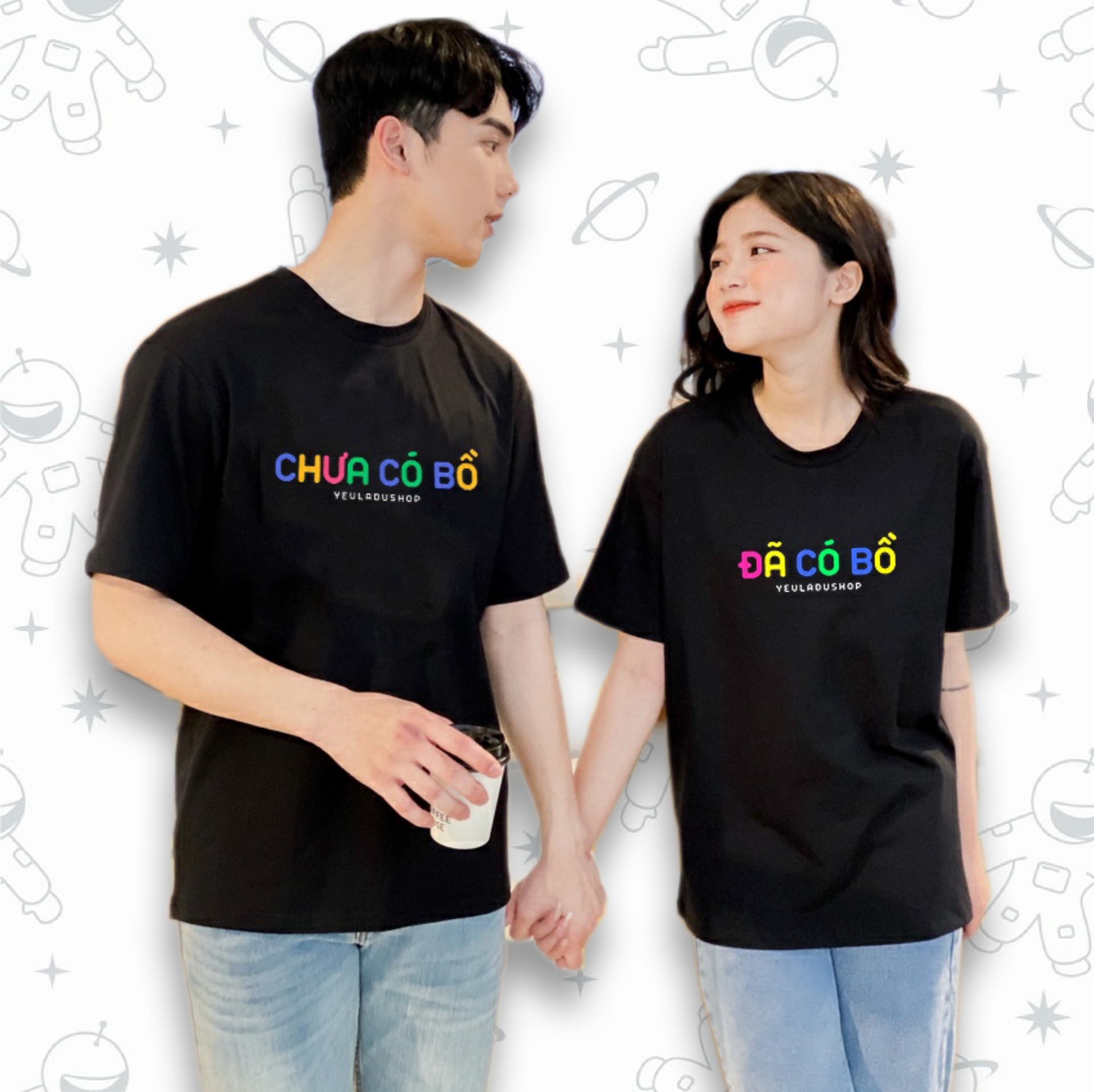 Áo thun hết độc thân in chữ " ĐÃ CÓ BỒ" dễ thương ngộ nghĩnh