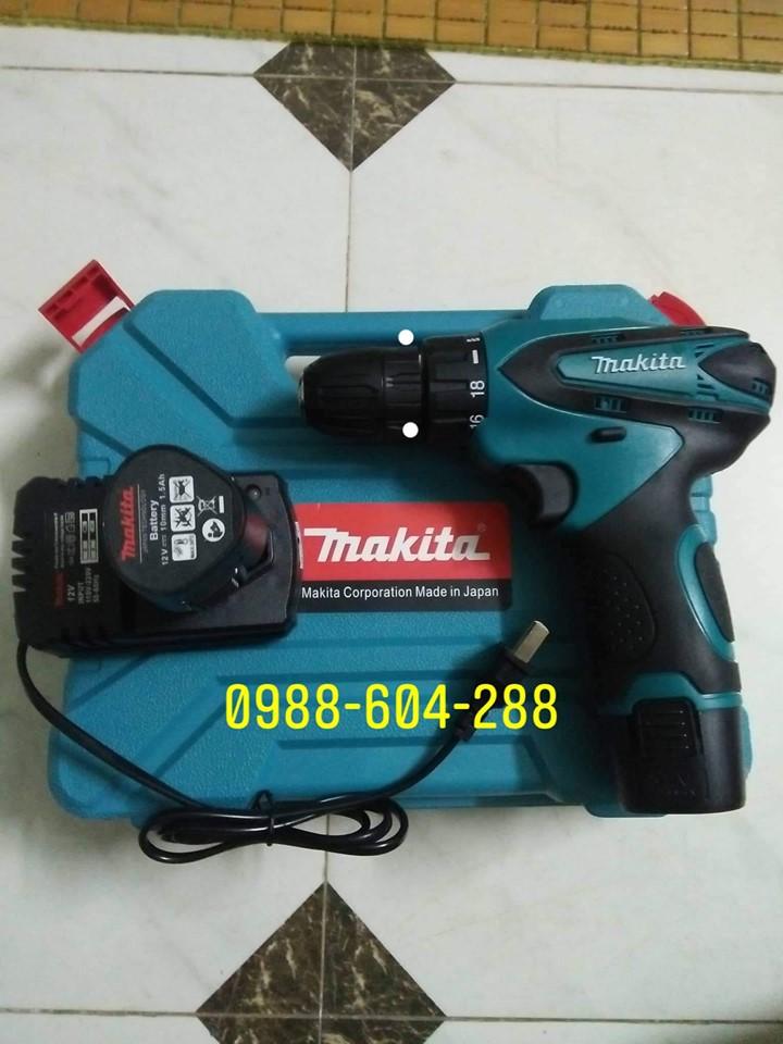 Máy khoan pin , vặn vít makita 12v