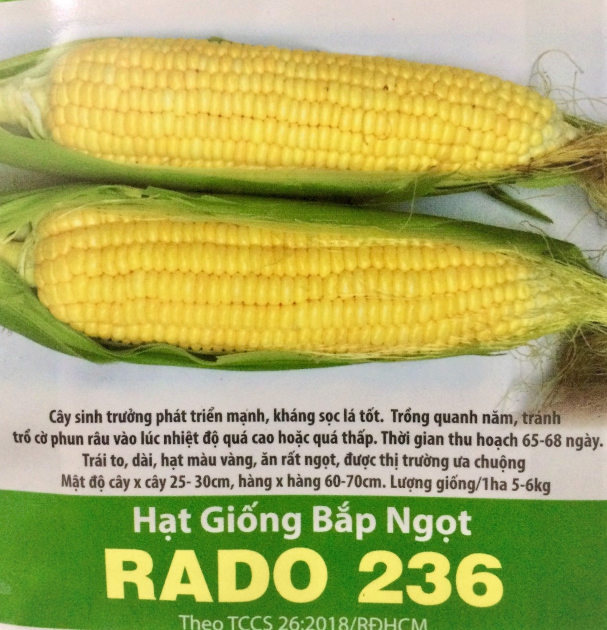 [HCM]Gói 5gram Bắp Vàng Ngọt RD36 hàng công ty chất lượng .