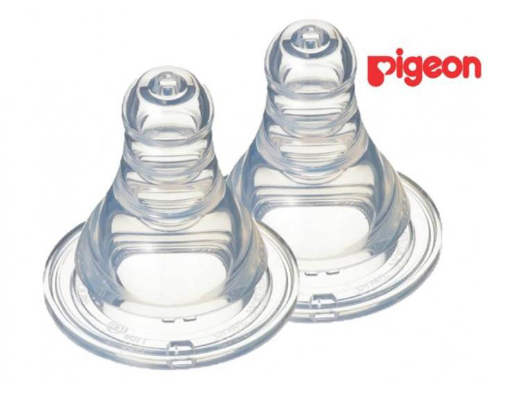 Núm ty thay bình cổ hẹp pigeon siêu mềm đủ size s/m/l/y