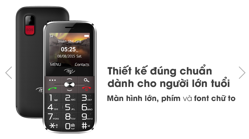 Điện thoại Itel it2590 - Chính hãng (bảo hành 12 tháng)
