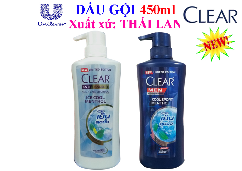[HCM]Dầu Gội Clear Thái Lan 450Ml