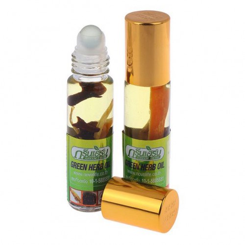Dầu lăn thảo nhân sâm green herb oil 8ml thái lan