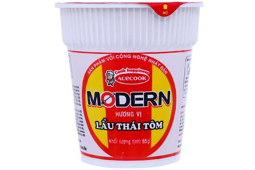 Combo 10 Ly Mì Modern Lẩu Thái Tôm Ly 65G