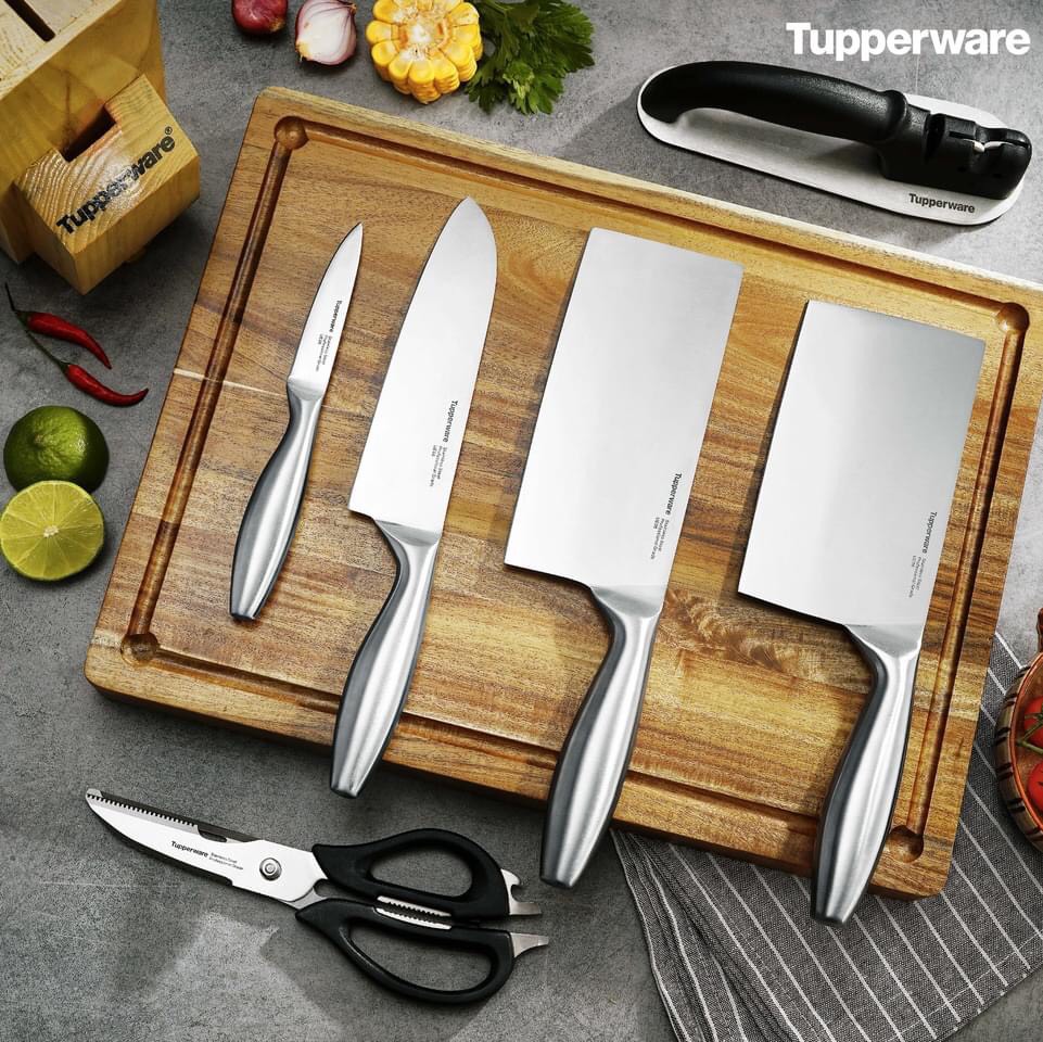 Tupperware official store - lẻ bộ dao kéo mài dao pro-asian knife lazada chính hãng 100%