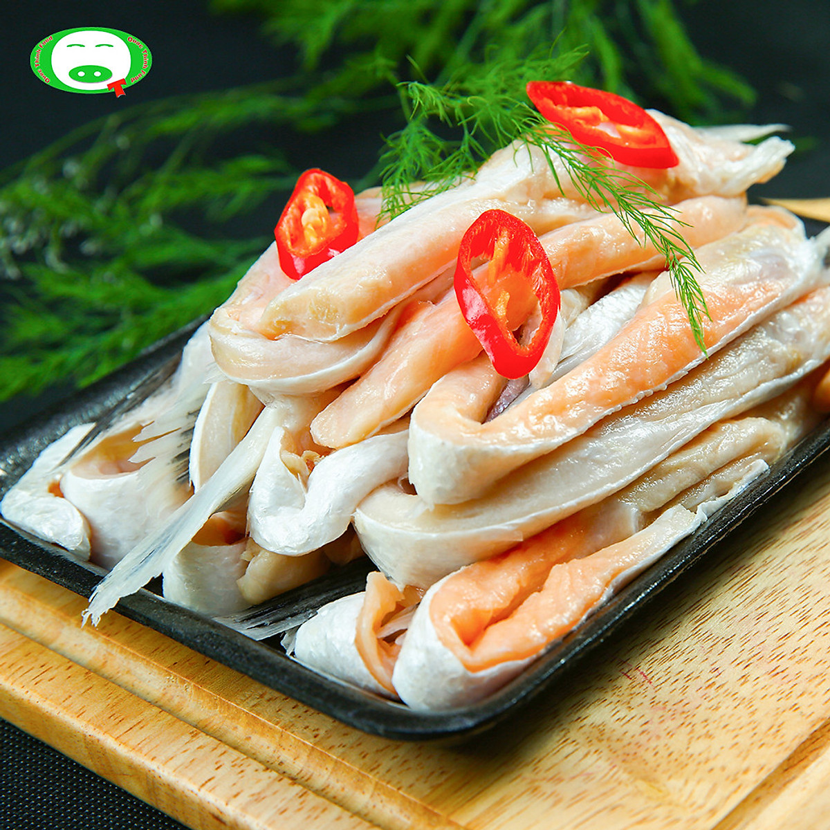 1kg - Lườn cá hồi đông lạnh 1kg