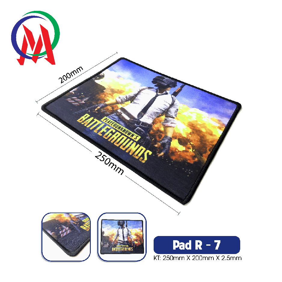 Lót chuột r7 may viền kích thước 200x250x2.5mm