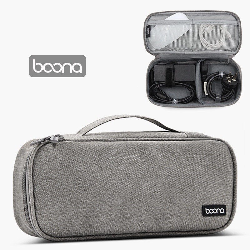 Túi đựng cáp sạc pin dự phòng chuột máy tính Macbook Laptop Ipad chính hãng Baona (Boona)