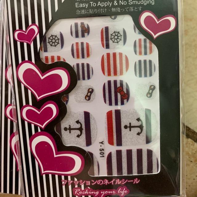 Sticker dán móng chân mẫu Y
