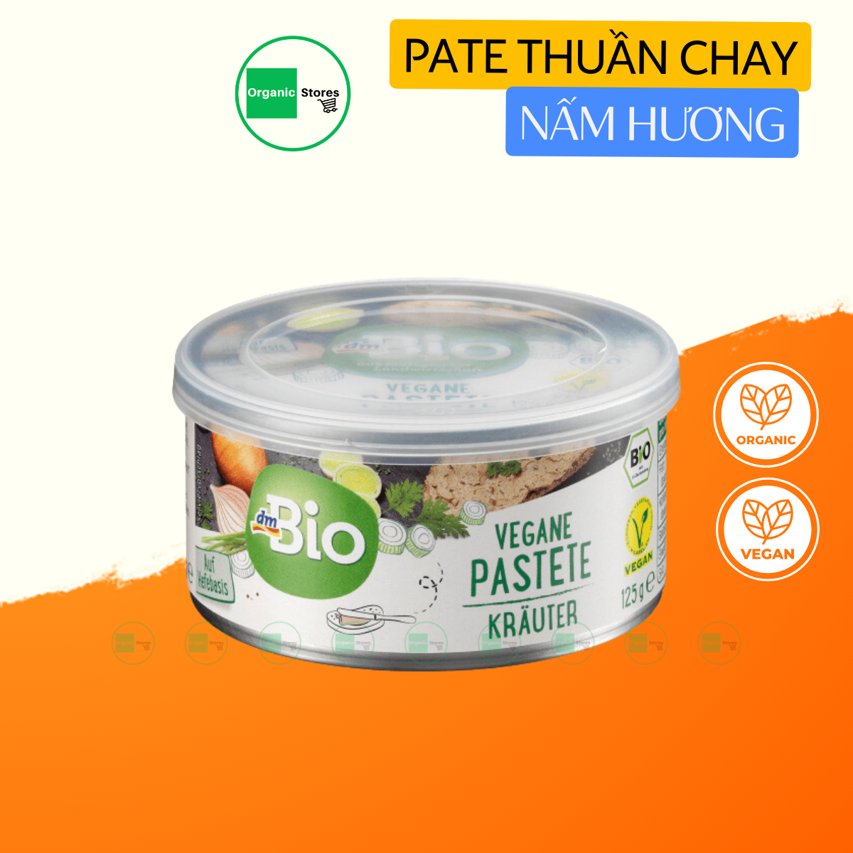 Pate thuần chay nấm hương hữu cơ 125g - dmBio