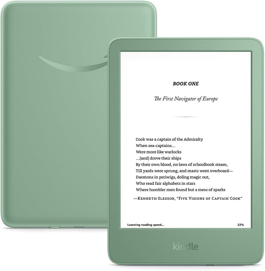Newest Amazon Kindle Book Reader [Free Leather Case, E-Book Library, 12 Months Warranty] - 1