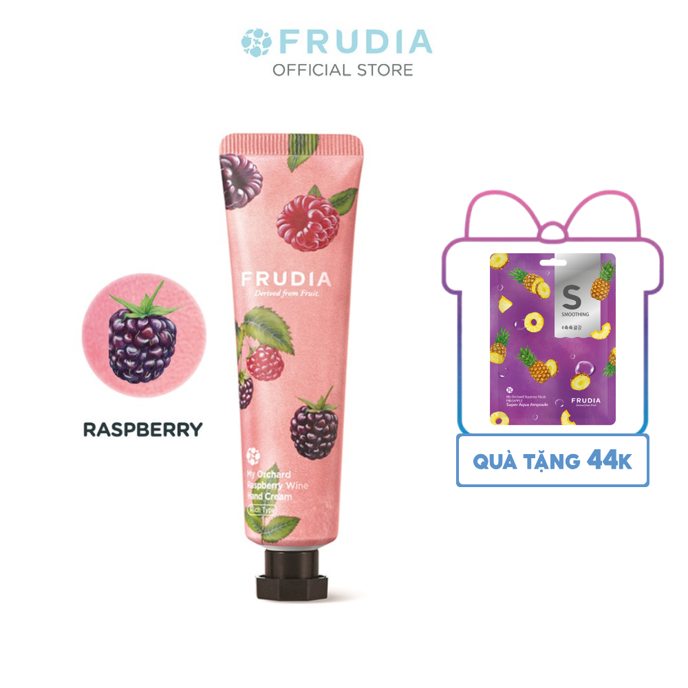 [Tặng 44k] Kem Dưỡng Da Tay Chiết Xuất Quả Mâm Xôi Frudia My Orchard Raspberry Handcream 30ml